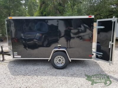South Georgia Cargo 5x10 SA Trailer - Black, Double Doors - Image 4