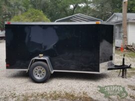 South Georgia Cargo 5x10 SA Trailer - Black, Double Doors