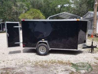 South Georgia Cargo 5x10 SA Trailer - Black, Double Doors - Image 12