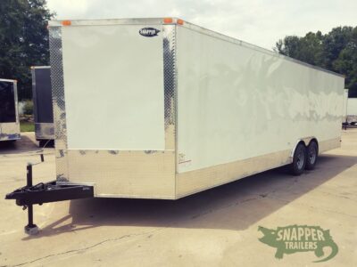 South Georgia Cargo 8.5x26 TA Trailer - White, Ramp, Side Door, Extra Roof Vent, ATP Wrap - Image 2