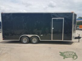 South Georgia Cargo 8.5x20 TA Trailer - Black, Ramp, Side Door, +12 Height, Stab Jacks, One Piece Al Roof, ATP Trans Flap, Side Vents