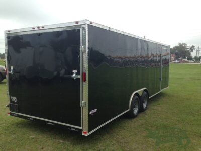 Freedom Trailers 8.5x26 TA Trailer - Black, Ramp, Side Door, 5K Axles, D-Rings - Image 4