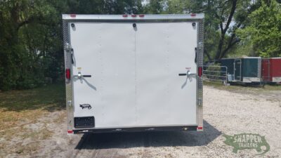Freedom Trailers 8.5x24 TA Trailer - White, Ramp, Side Door, 5K Axles, D-Rings - Image 6