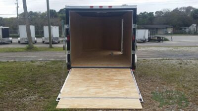 Freedom Trailers 7x14 TA Trailer - Black, Ramp, Side Door, Extra Height - Image 6
