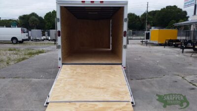 Freedom Trailers 7x18 TA Trailer - White, Ramp, Side Door, Extra Height - Image 6