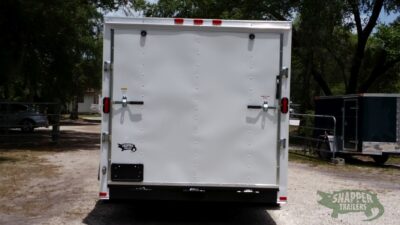 Freedom Trailers 7x20 TA Trailer - White, Ramp, Side Door, Extra Height - Image 7