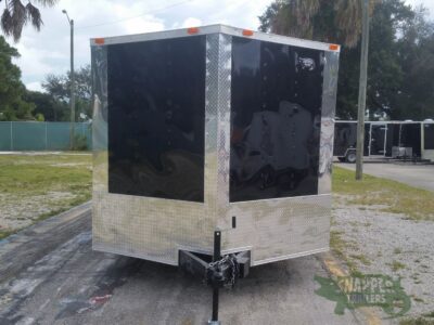 Freedom Trailers 8.5x20 TA Trailer - Black, Double Barn Doors, Side Door, D-Rings - Image 14