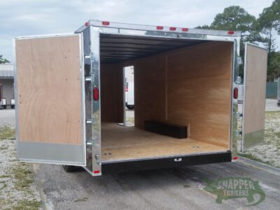 Freedom Trailers 8.5x20 TA Trailer - Black, Double Barn Doors, Side Door, D-Rings - Image 4