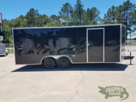 South Georgia Cargo 8.5x20 TA Trailer - Black, Ramp, Two Side Doors