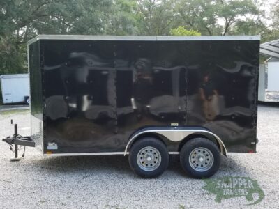 Quality Cargo 6x12 TA Trailer - Black, Ramp, Side Door, Extra Height - Image 5