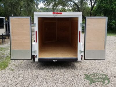 South Georgia Cargo 5x10 SA Trailer - White, Double Doors, No Side Door - Image 8