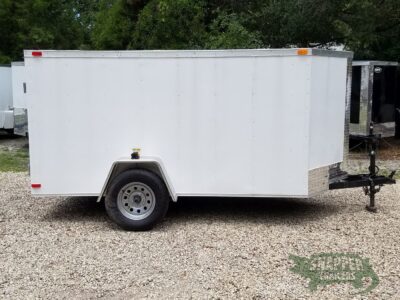 South Georgia Cargo 5x10 SA Trailer - White, Double Doors, No Side Door