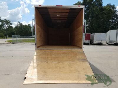 South Georgia Cargo 8.5x24 TA Trailer - White, Ramp, Side Door, 5K Axles, Options - Image 5