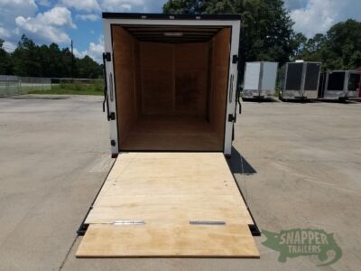 Quality Cargo 6x12 SA Trailer - White, Ramp, Side Door, Extra Height, Blackout Package - Image 5