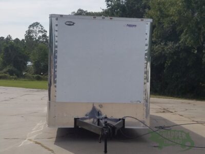 Freedom Trailers 8.5x30 TA Trailer - White, Ramp, Side Door, 5K Axles, D-Rings - Image 14