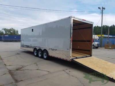 Freedom Trailers 8.5x30 TA Trailer - White, Ramp, Side Door, 5K Axles, D-Rings - Image 4