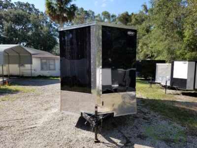 Quality Cargo 7x14 TA Trailer - Black, Ramp, Side Door, Extra Height - Image 13