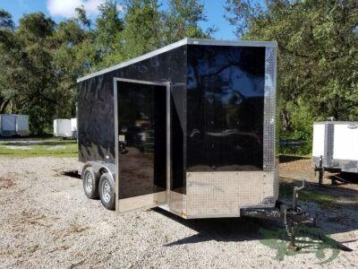 Quality Cargo 7x14 TA Trailer - Black, Ramp, Side Door, Extra Height - Image 10