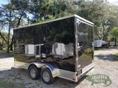 Quality Cargo 7x14 TA Trailer - Black, Ramp, Side Door, Extra Height - Image 3