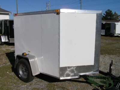 South Georgia Cargo 5x6 SA Trailer - White, Double Doors - Image 11