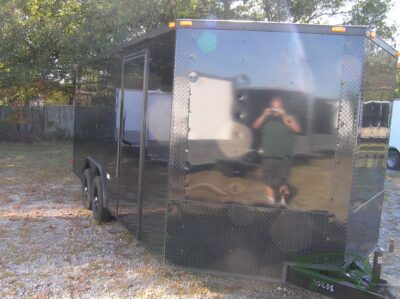 South Georgia Cargo 8.5x18 TA Trailer - Black, Ramp, Side Door, Blackout - Image 9