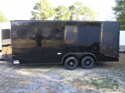 South Georgia Cargo 8.5x18 TA Trailer - Black, Ramp, Side Door, Blackout - Image 3