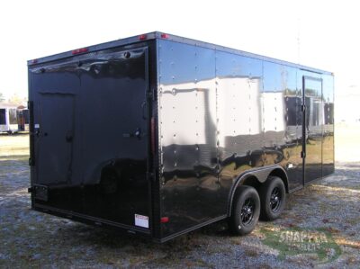 South Georgia Cargo 8.5x18 TA Trailer - Black, Ramp, Side Door, Blackout - Image 6