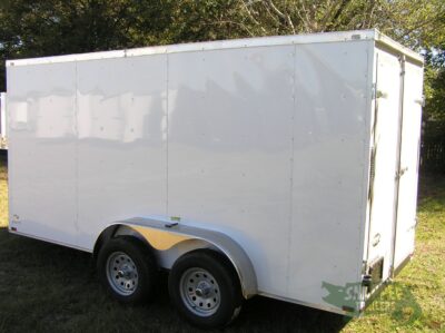Quality Cargo 6x14 TA Trailer - White, Rear Double Doors, Side Door, Extra Height - Image 4