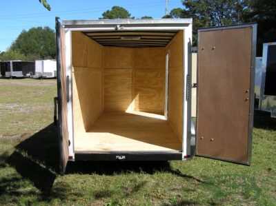 Quality Cargo 6x14 TA Trailer - White, Rear Double Doors, Side Door, Extra Height - Image 5