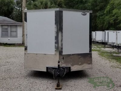 Quality Cargo 8.5x28 TA Trailer - White, Ramp, Side Door, D-Rings, 5K Axles - Image 15