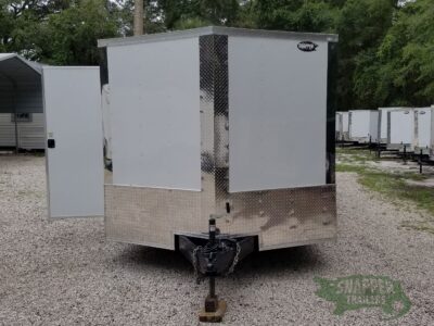 Quality Cargo 8.5x28 TA Trailer - White, Ramp, Side Door, D-Rings, 5K Axles - Image 13