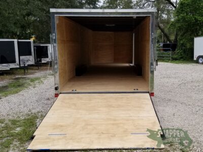 Quality Cargo 8.5x28 TA Trailer - White, Ramp, Side Door, D-Rings, 5K Axles - Image 6