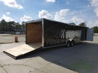 South Georgia Cargo 8.5x32 TA Trailer - Black, Ramp, Side Door, D-Rings - Image 9