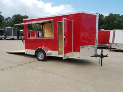 BQ 6x12SAL Red R RV Options 4752 Front Right Open