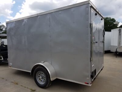 Quality Cargo 6x12 SA Trailer - Silver Frost, Ramp, Side Door, Extra Height - Image 6