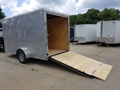 Quality Cargo 6x12 SA Trailer - Silver Frost, Ramp, Side Door, Extra Height - Image 5