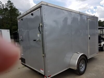 Quality Cargo 6x12 SA Trailer - Silver Frost, Ramp, Side Door, Extra Height - Image 10