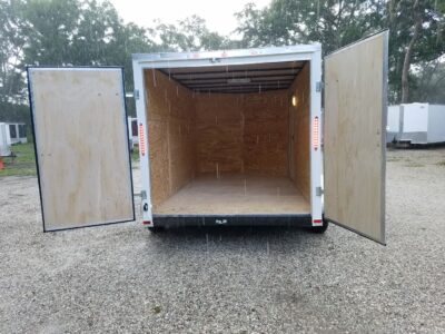 Quality Cargo 7x12 TA Trailer - White, Barn Doors, Side Door, Extra Height - Image 5