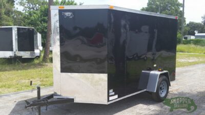 South Georgia Cargo 6x10 SA Trailer - Black, Ramp, Side Door - Image 2