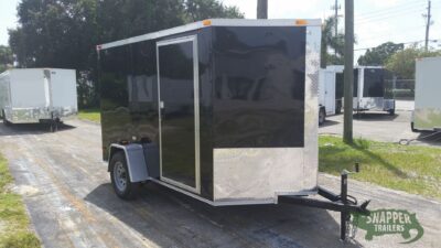 South Georgia Cargo 6x10 SA Trailer - Black, Ramp, Side Door - Image 12