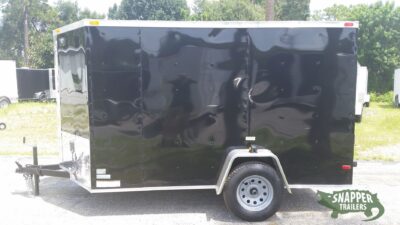 South Georgia Cargo 6x10 SA Trailer - Black, Ramp, Side Door - Image 3