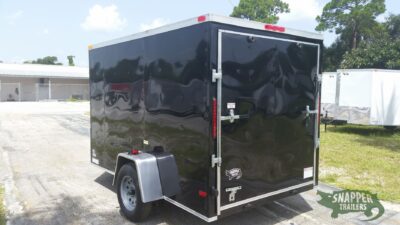 South Georgia Cargo 6x10 SA Trailer - Black, Ramp, Side Door - Image 5