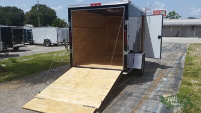South Georgia Cargo 6x10 SA Trailer - Black, Ramp, Side Door - Image 8