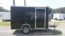 South Georgia Cargo 6x10 SA Trailer - Black, Ramp, Side Door