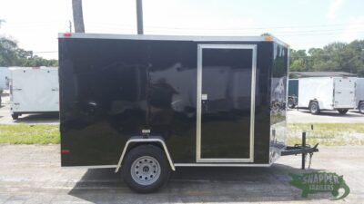 South Georgia Cargo 6x10 SA Trailer - Black, Ramp, Side Door