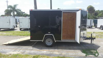 South Georgia Cargo 6x10 SA Trailer - Black, Ramp, Side Door - Image 10