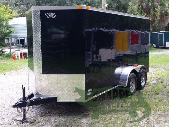 Quality Cargo 6x14 TA Trailer - Black, Ramp, Side Door, Extra Height - Image 2
