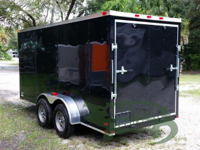 Quality Cargo 6x14 TA Trailer - Black, Ramp, Side Door, Extra Height - Image 5