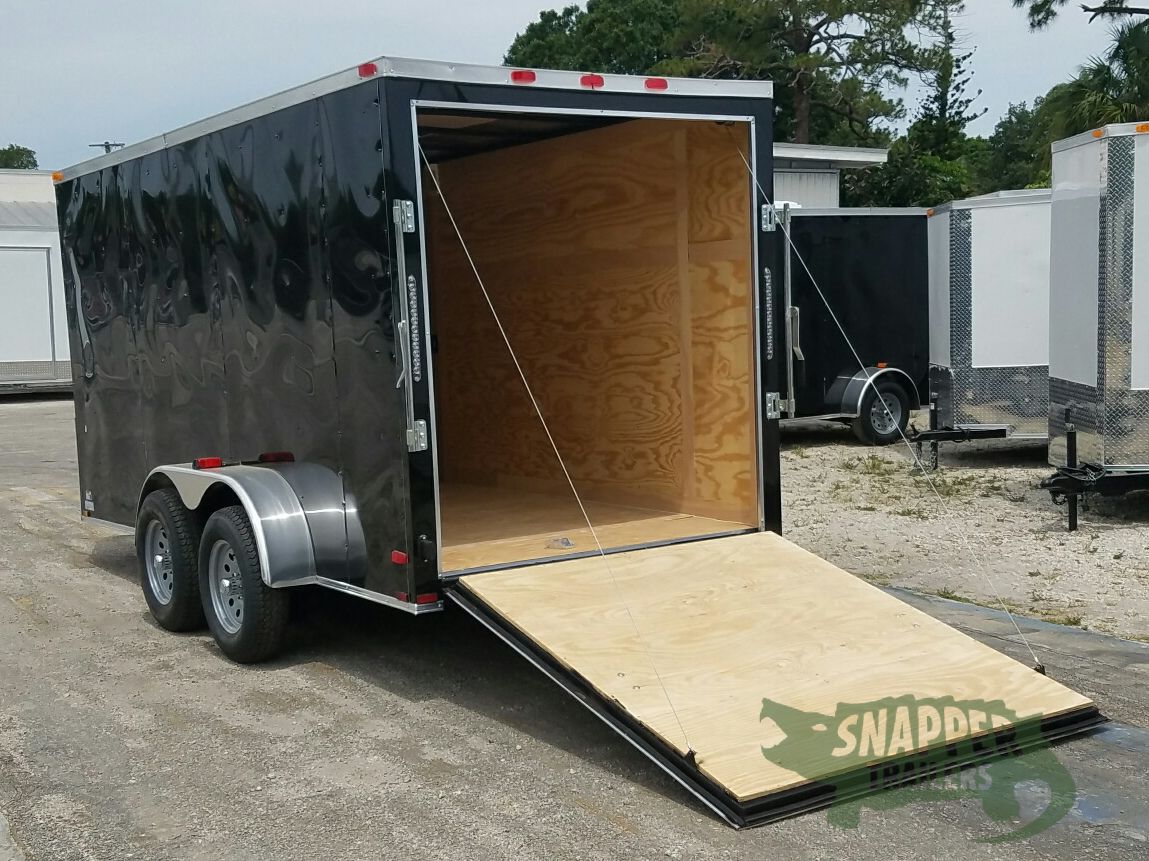 Quality Cargo 6x14 TA Trailer - Black, Ramp, Side Door, Extra Height - Image 4