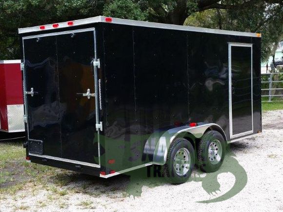 Quality Cargo 6x14 TA Trailer - Black, Ramp, Side Door, Extra Height - Image 9